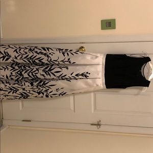Long black & white Prom dress from Camille La Vie